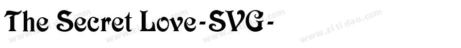 The Secret Love-SVG字体转换